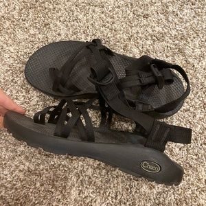 like new black chacos